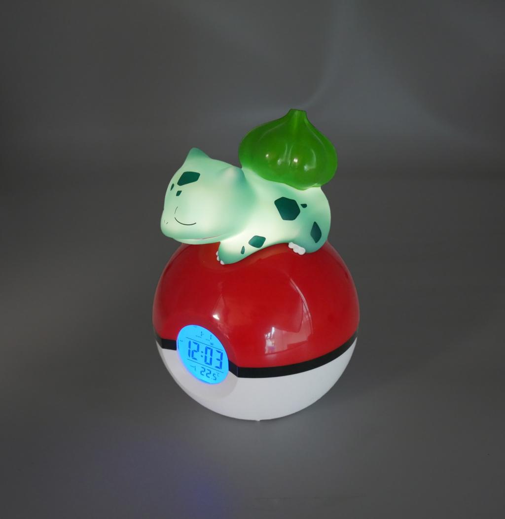 POKEMON - Bulbasaur Pokeball - Alarm Clock with LED Lamp - 3