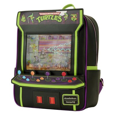 LES TORUES NINJAS 40EME AN. - Arcade Vintage -Mini Sac à Dos LoungeFly - 2
