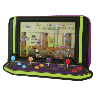 LES TORTUES NINJAS 40EME AN. - Arcade Vintage - Portefeuille LoungeFly - 2