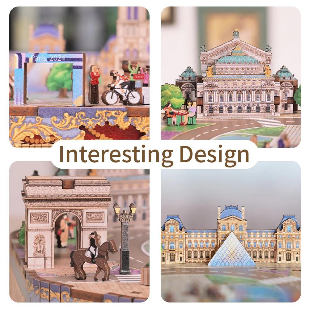 ROMANTIC PARIS - DIY Musical box - 156pcs - 4