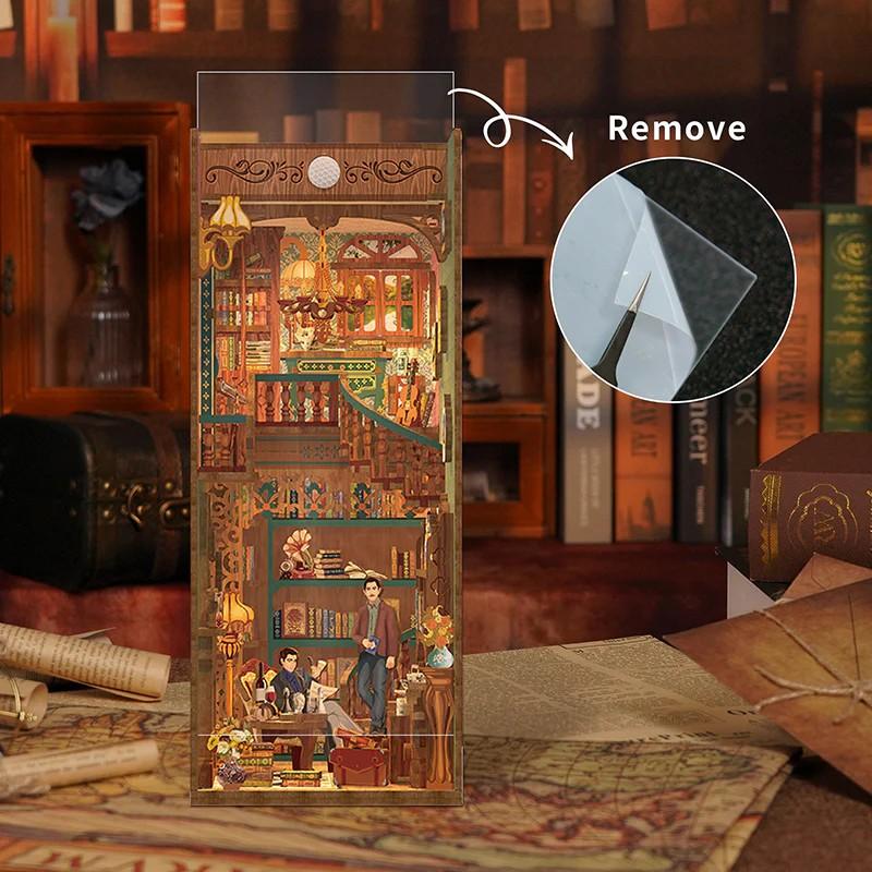 BOOK NOOK KIT - DIY- Violin Detective Agency - 286pcs + LED Light - 3