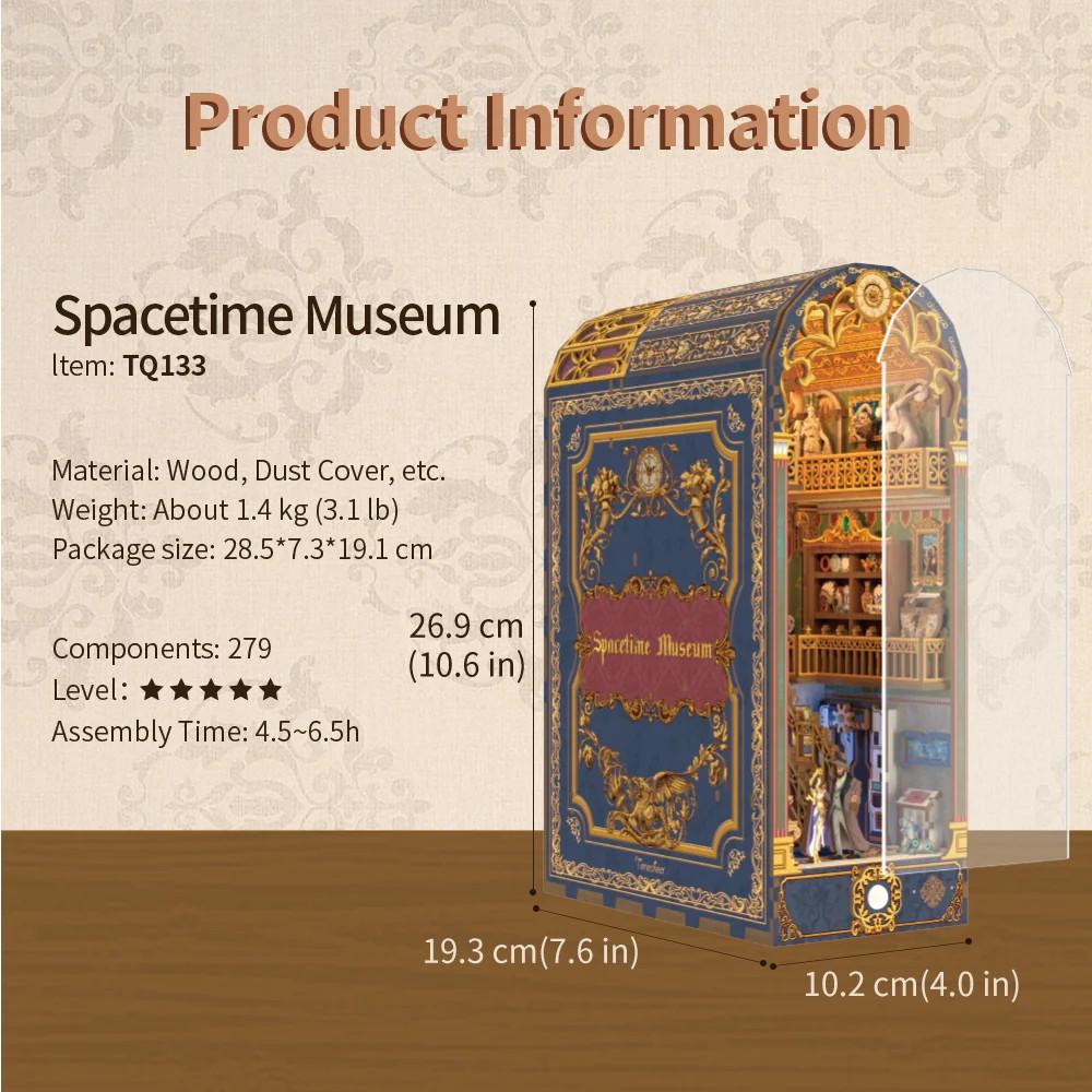 BOOK NOOK KIT - DIY- Spacetime museum - 279pcs + LED Light - 5
