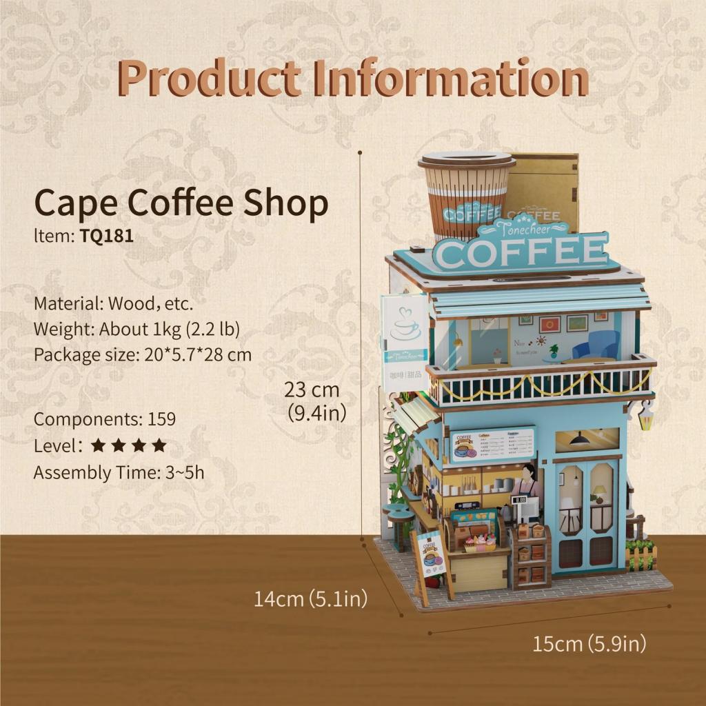 CAPE COFFEE SHOP - DIY Desktop Storage - 159pcs - 5