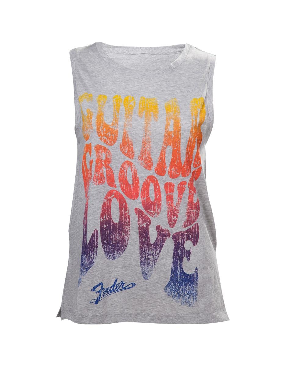 FENDER - T-Shirt Guitar Groove Love - Women's Top (XL) - 2