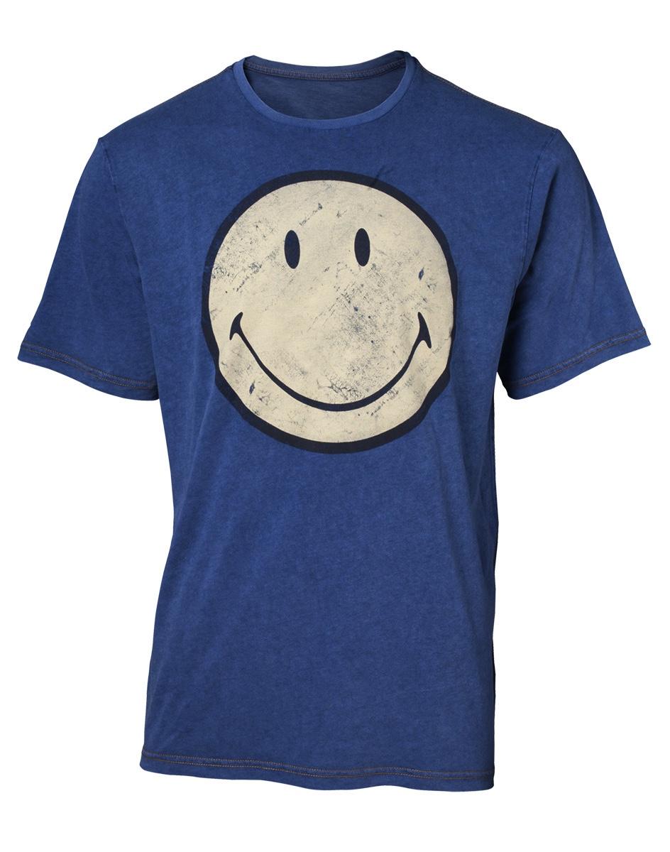 SMILEY - T-Shirt Premium - Faux Denim - Smiley (S) - 2