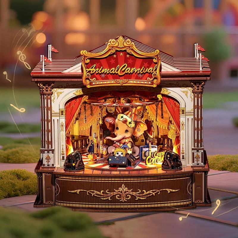 BOOK NOOK KIT - DIY - Animal Carnival - 413pc + LED Light - 2