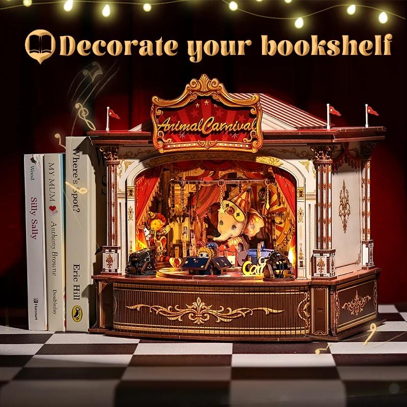 BOOK NOOK KIT - DIY - Animal Carnival - 413pc + LED Light - 3