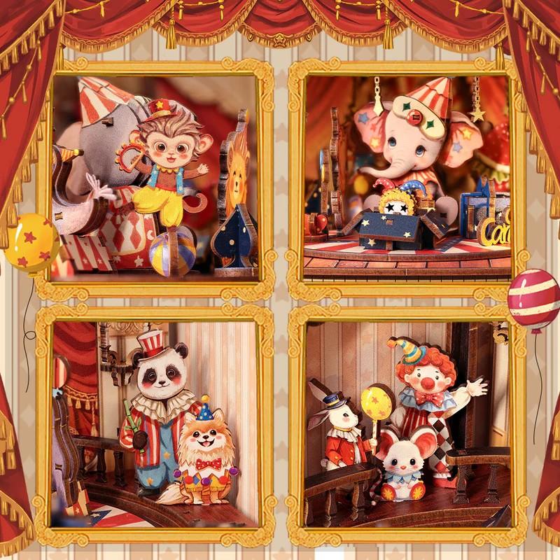 BOOK NOOK KIT - DIY - Animal Carnival - 413pc + LED Light - 4