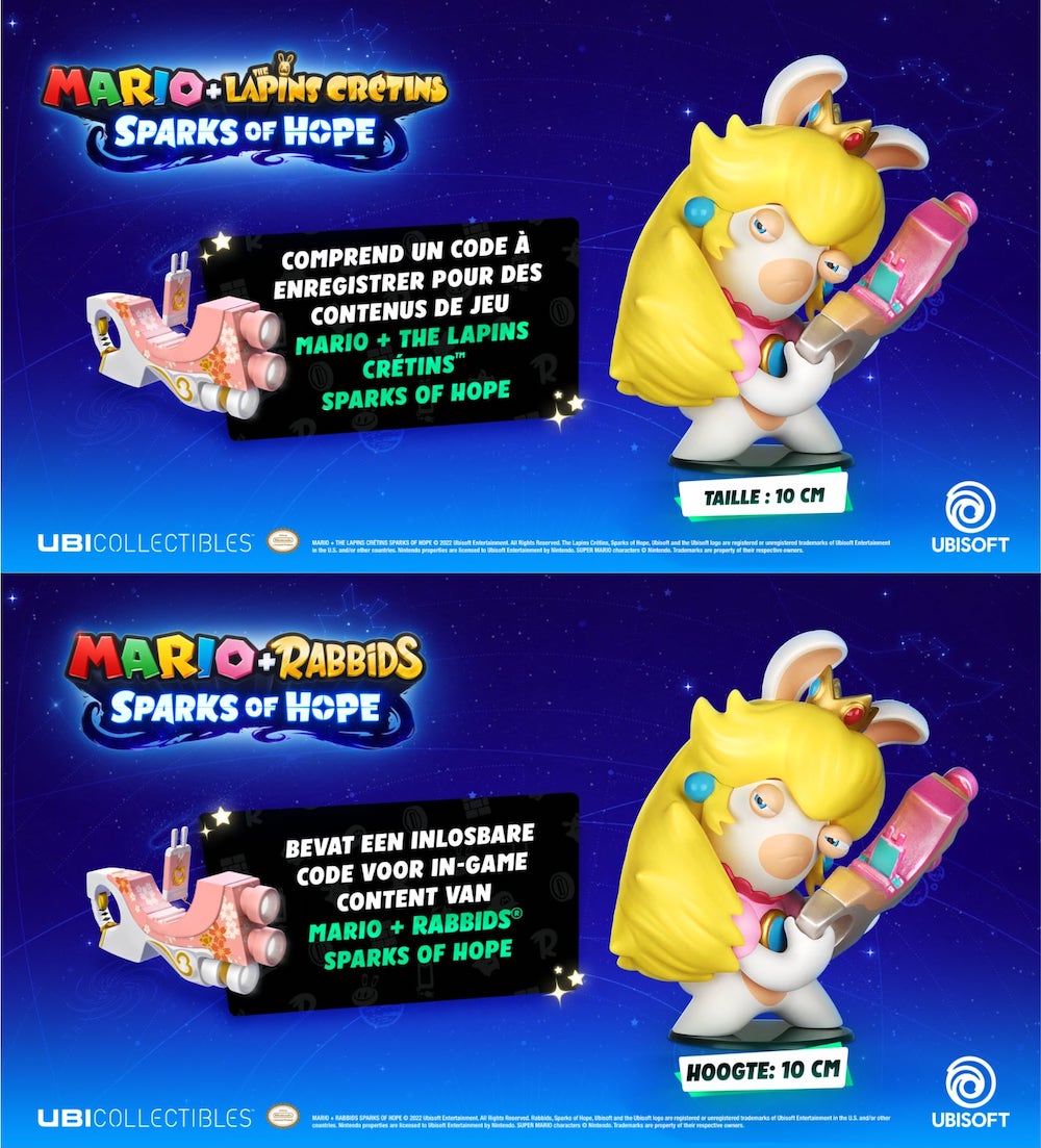 Mario + Rabbids Sparks of Hope - Figurine 10 cm Rabbit Peach :  ShopForGeek.com: Figurine UBIcollectibles Lapins Cretins