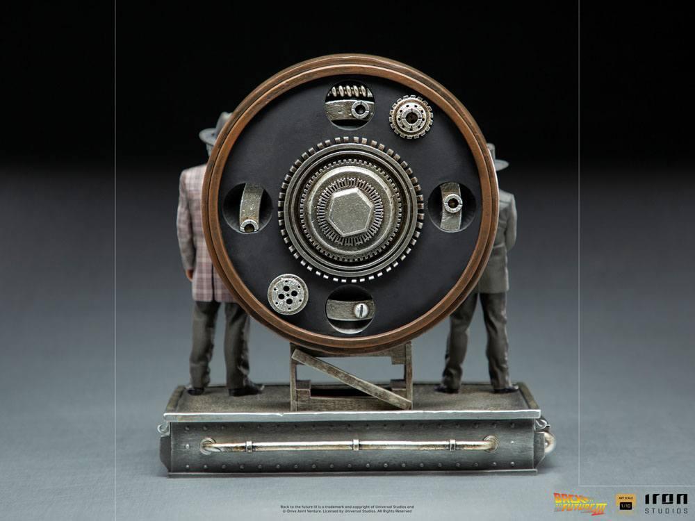 BACK TO THE FUTURE - Marty and Doc Clock - Statue DLX ArtScale 30cm - 4