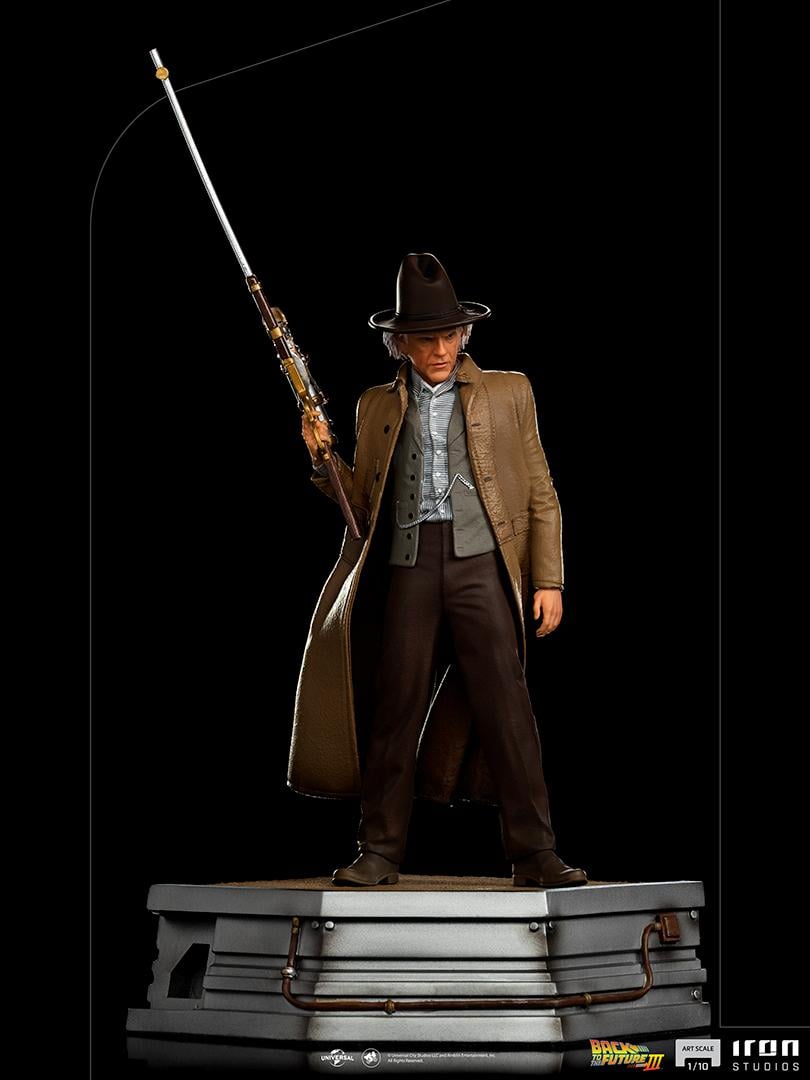 RETOUR VERS LE FUTUR 3 STATUE DOC BROWN 1/10 ART SCALE 32 CM