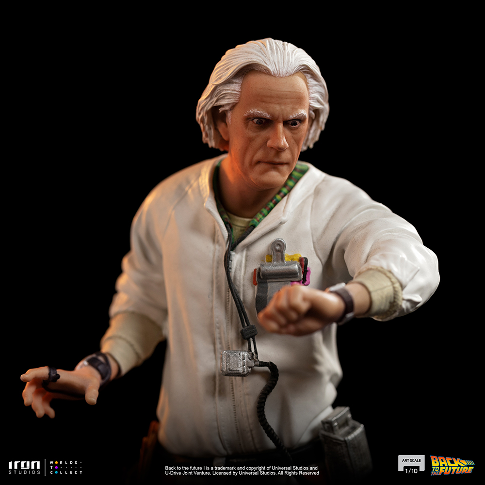 Back To The Future 3 Doc Brown Statue - 1/10 Art Scale, 32cm Collectible Figure By Iron Studios