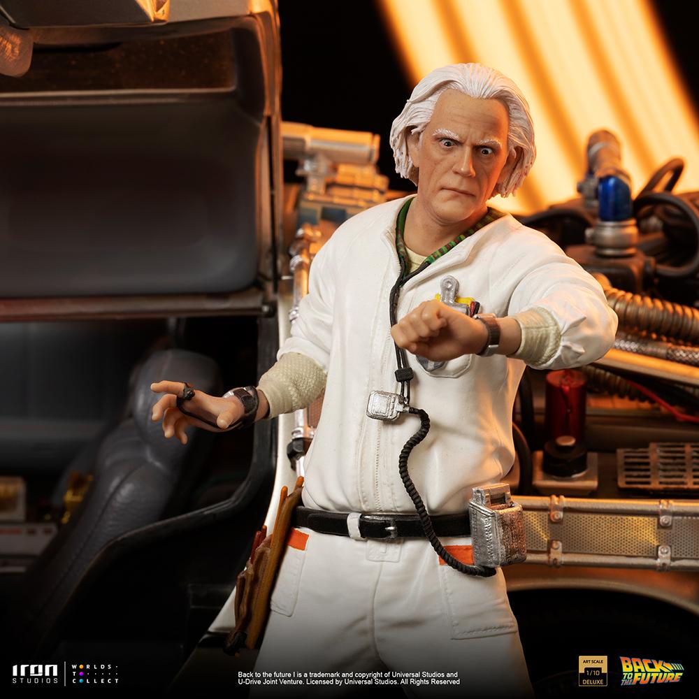 RETOUR VERS LE FUTUR -Delorean Full Set -S. Art Scale Del. 1/10 23.5cm - 4