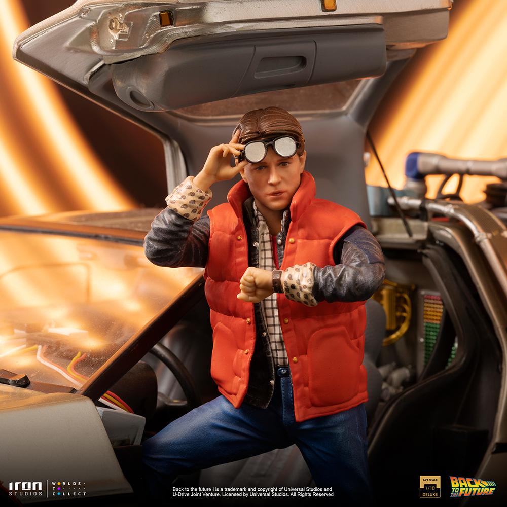 RETOUR VERS LE FUTUR -Delorean Full Set -S. Art Scale Del. 1/10 23.5cm - 5