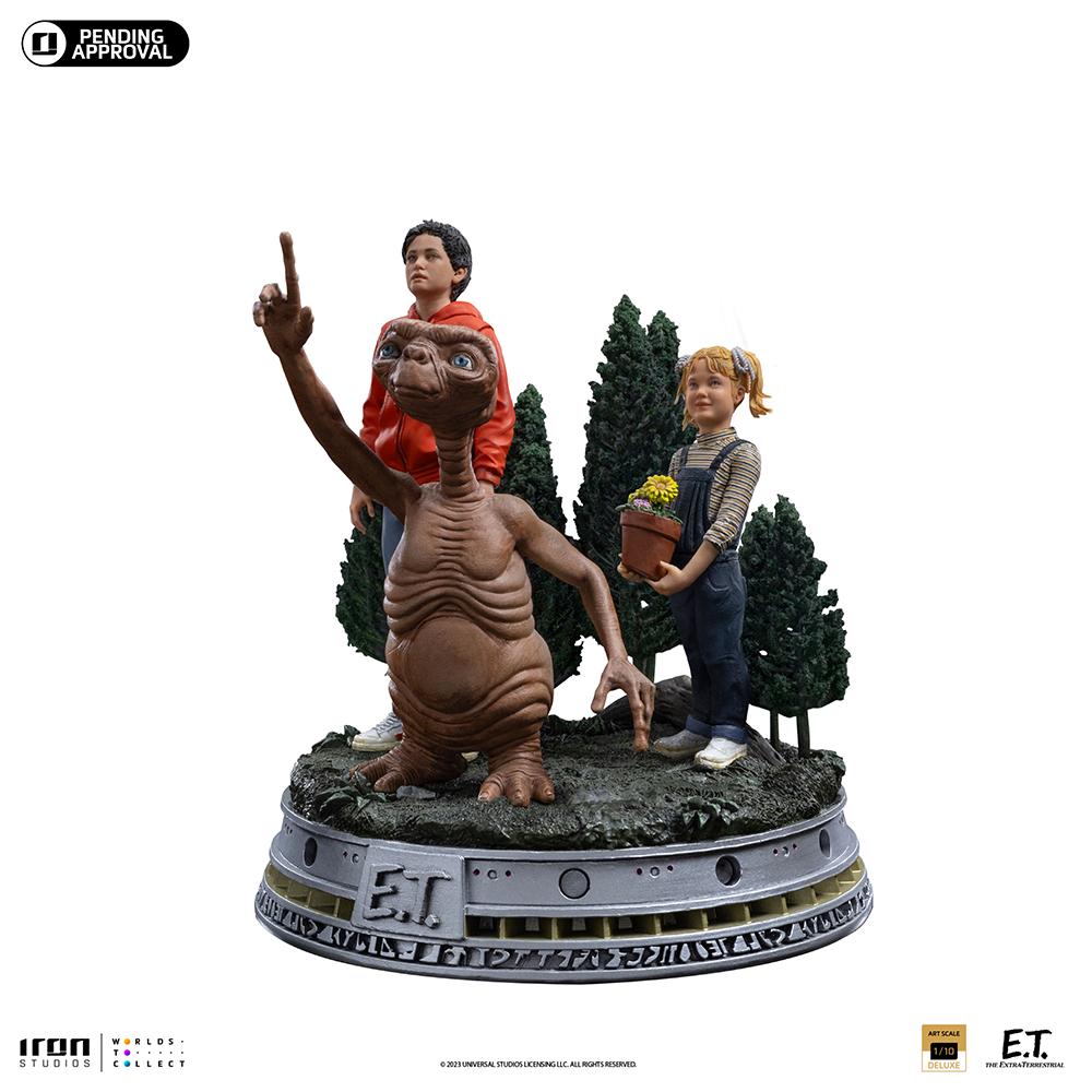 SF・ファンタジー・ホラー Iron Studios 1:10 E.T. and Elliot - E.T. - E.T., Elliot and Gertie - Statue Art Scale Deluxe 1/10 19.5