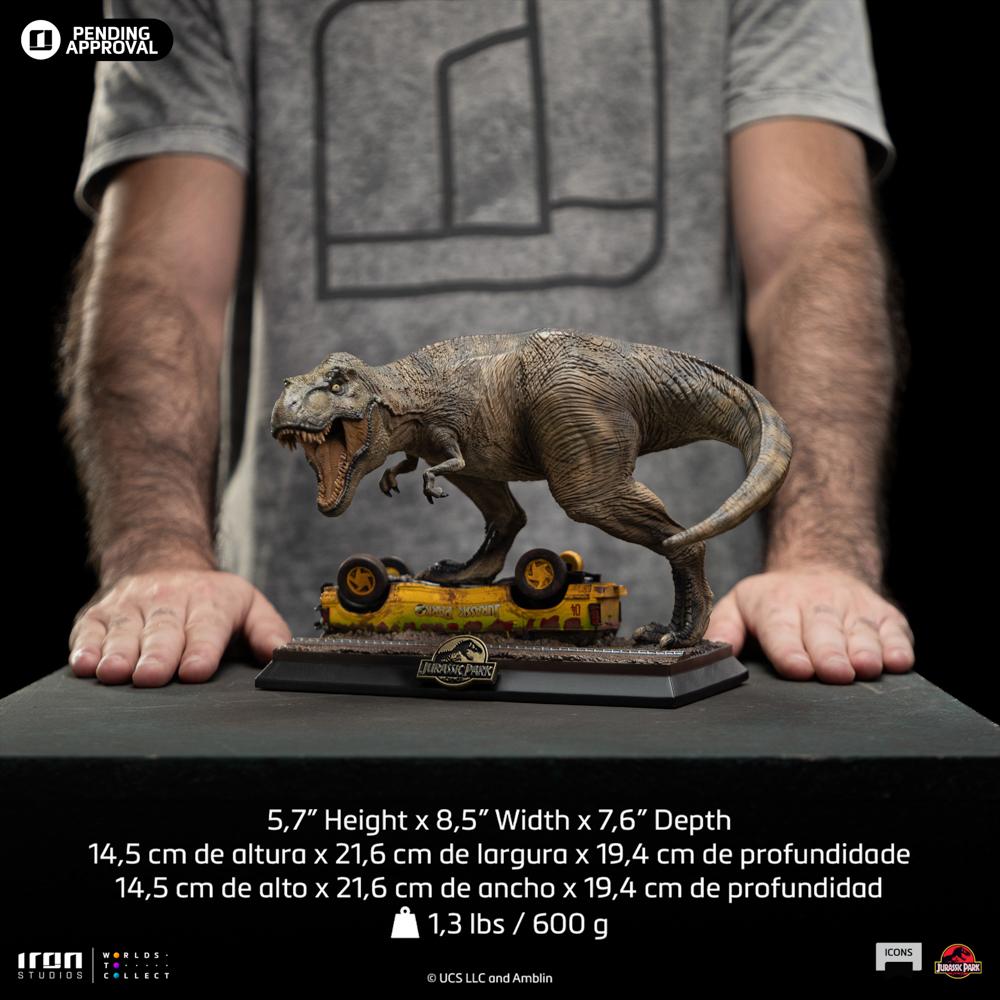 JURASSIC PARK - T-Rex Attack - Statuette Icons 14.5cm - 6