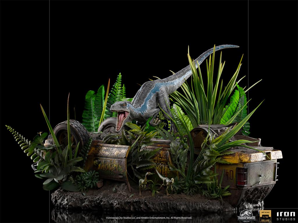 JURASSIC WORLD FALLEN KINGDOM - Blue Deluxe -Statue ArtScale 1/10 24cm - 2