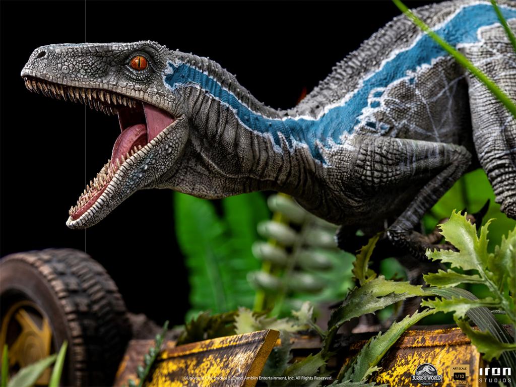 JURASSIC WORLD FALLEN KINGDOM - Blue Deluxe -Statue ArtScale 1/10 24cm - 3