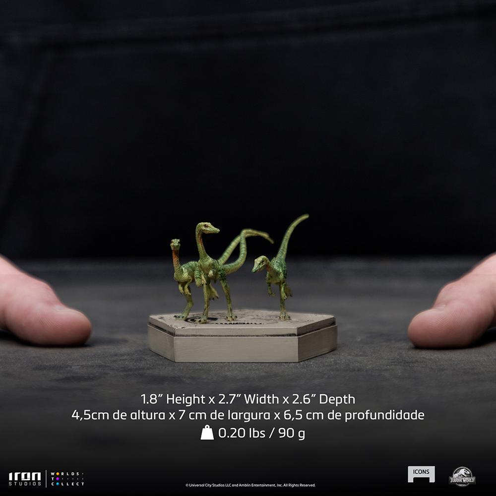 JURASSIC WORLD - Compsognathus - Statuette Icons 4,5cm - 6