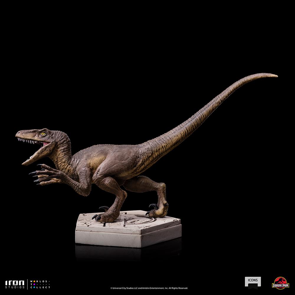 JURASSIC PARK - Velociraptor A - Statuette Icons 9 x 12,5 x 10cm - 3