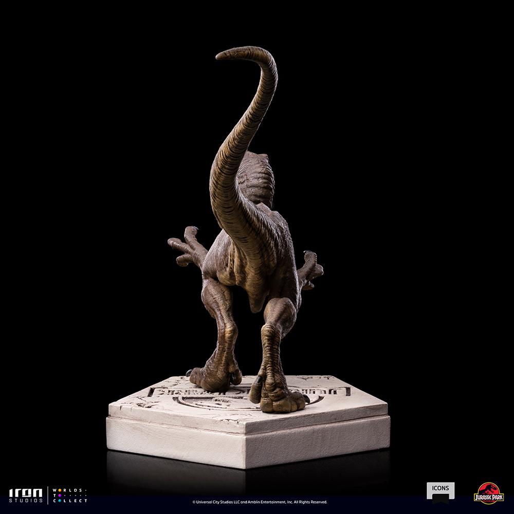 JURASSIC PARK - Velociraptor A - Statuette Icons 9 x 12,5 x 10cm - 4