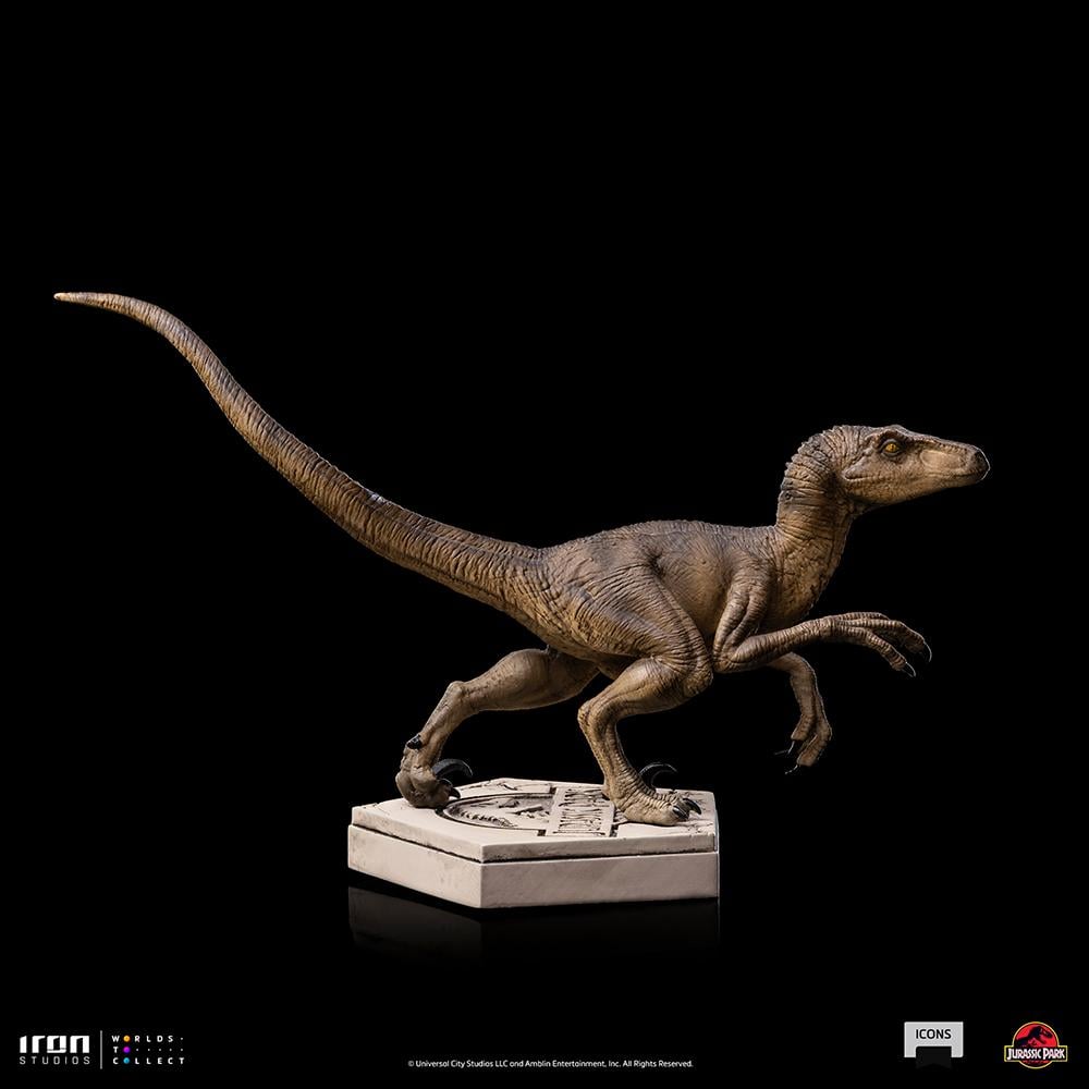 JURASSIC PARK - Velociraptor B - Statuette Icons 9 x 12 x 10cm - 4