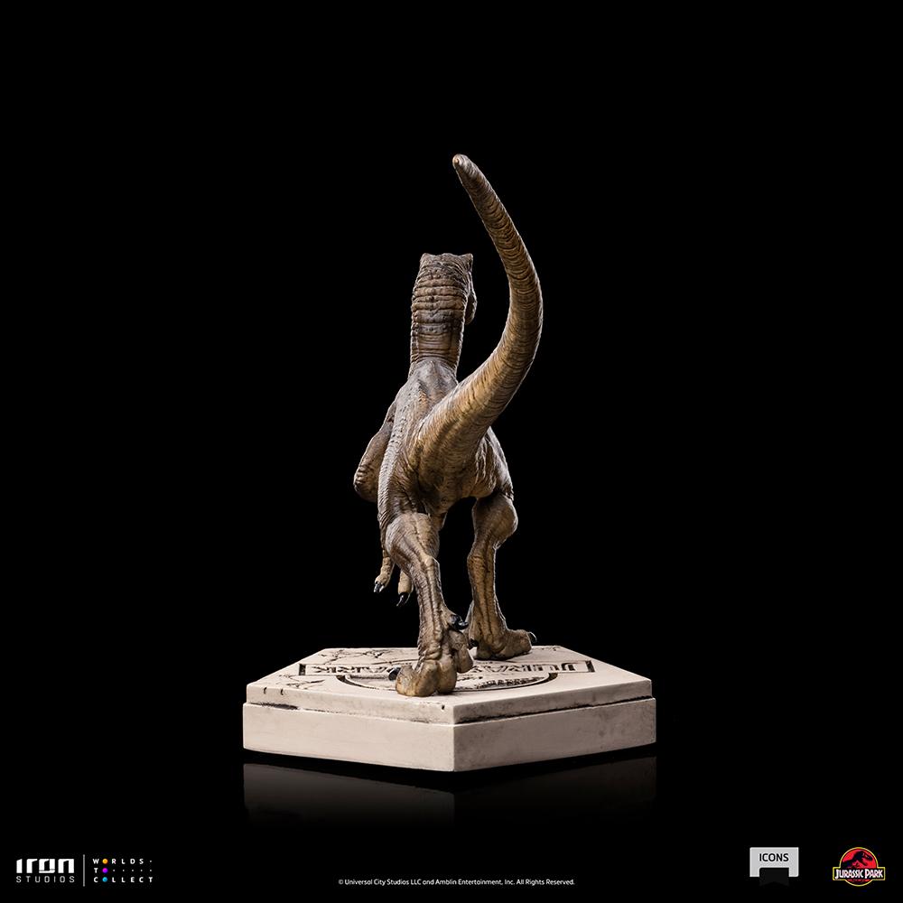 JURASSIC PARK - Velociraptor B - Statuette Icons 9 x 12 x 10cm - 5