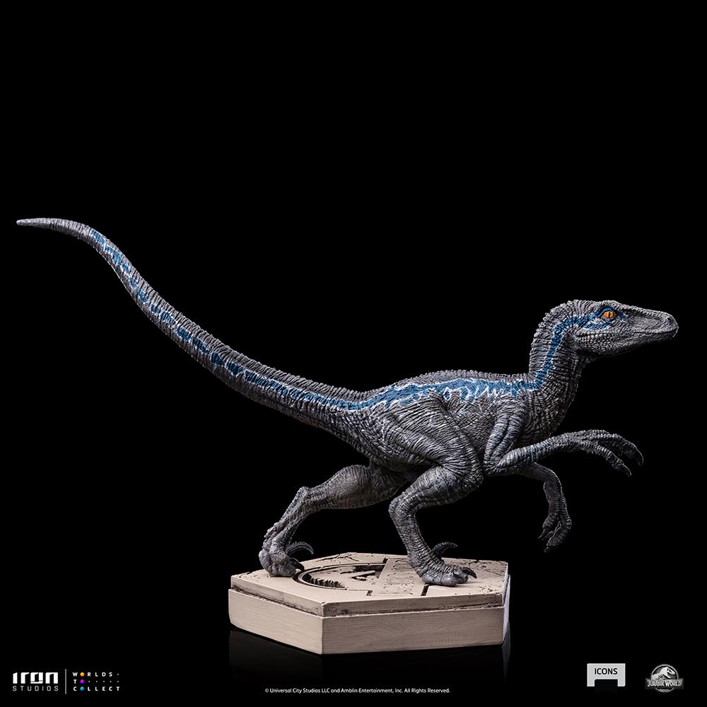 JURASSIC WORLD - Velociraptor Blue - Statuette Icons 9cm - 4