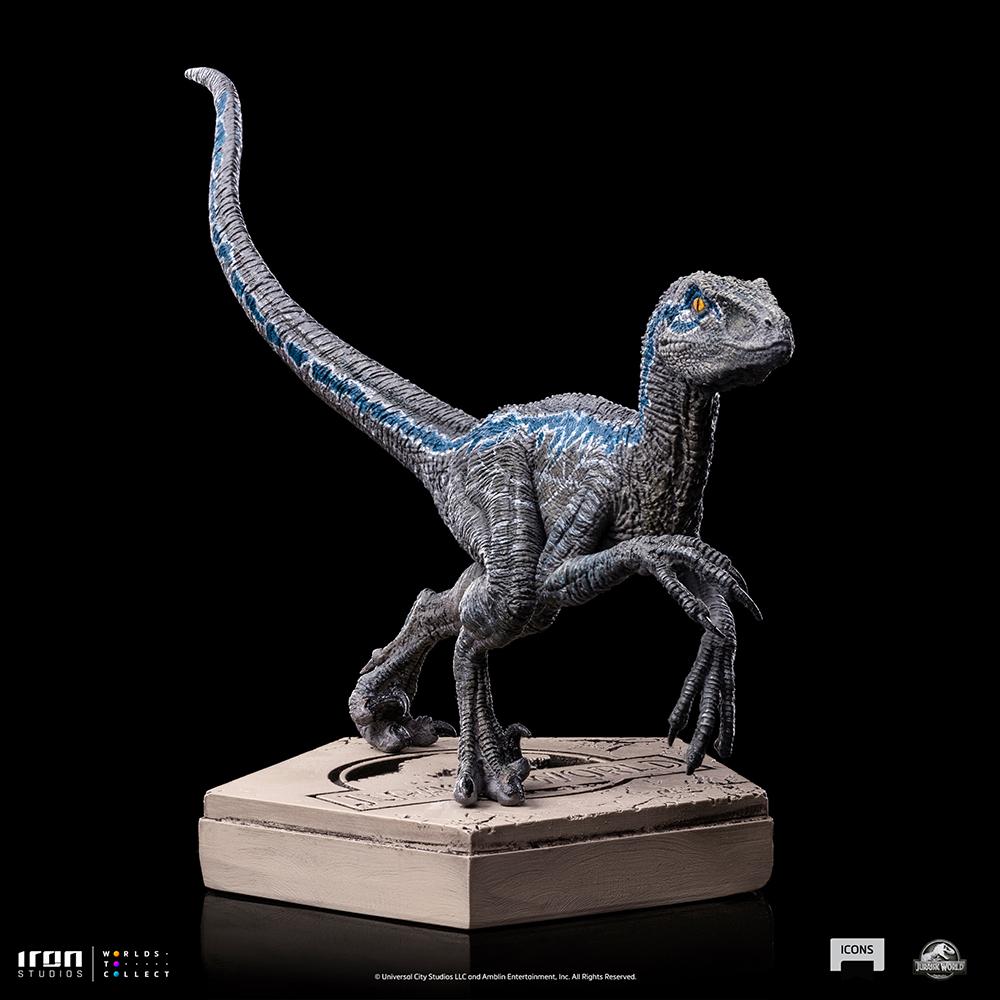 JURASSIC WORLD - Velociraptor Blue - Statuette Icons 9cm - 5