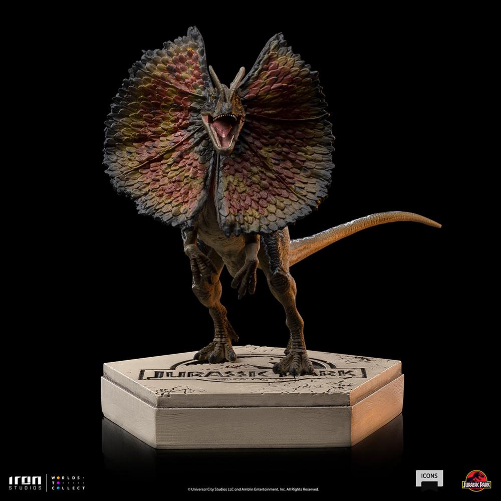 JURASSIC PARK - Dilophosaurus - Statuette Icons 9 x 6,7 x 12,5cm - 2
