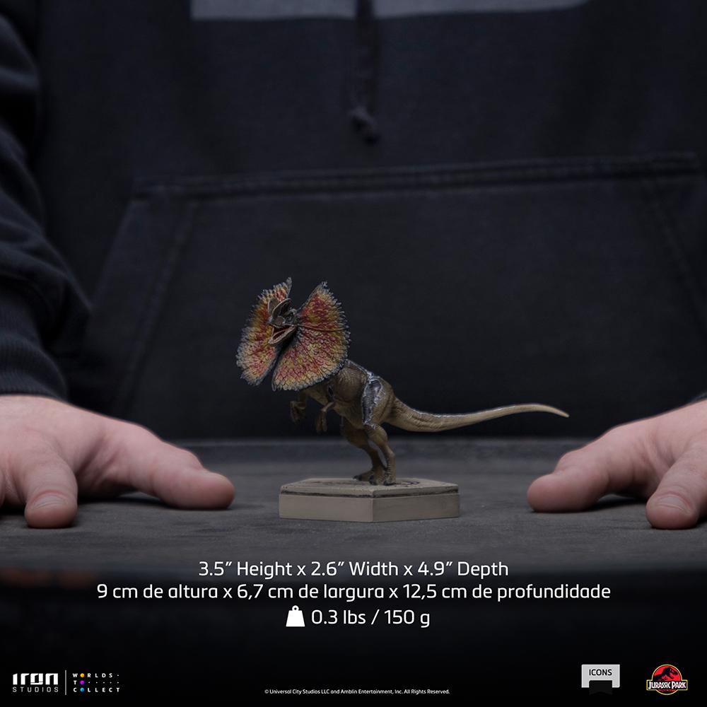 JURASSIC PARK - Dilophosaurus - Statuette Icons 9 x 6,7 x 12,5cm - 6