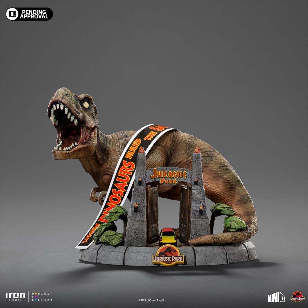 JURASSIC PARK - T-Rex Illusion Deluxe - Statuette Minico 14.8cm - 2