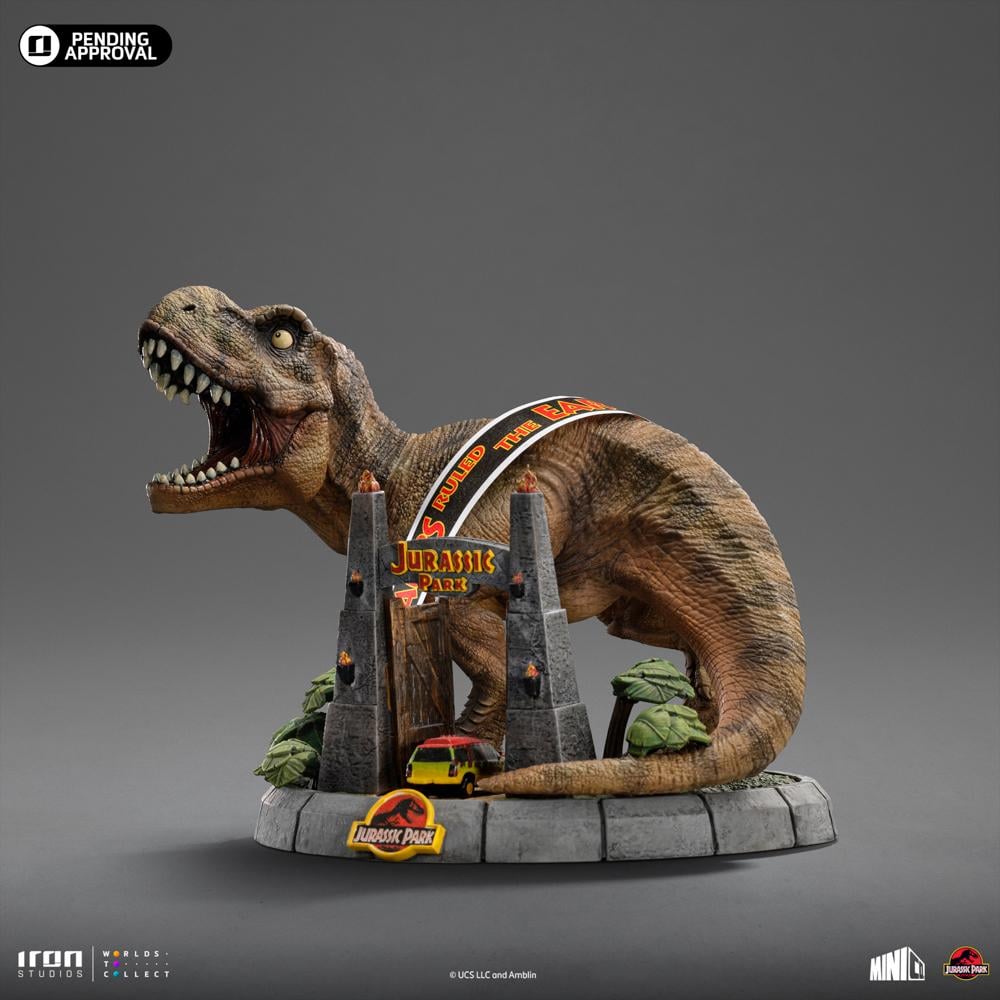 JURASSIC PARK - T-Rex Illusion Deluxe - Statuette Minico 14.8cm - 3