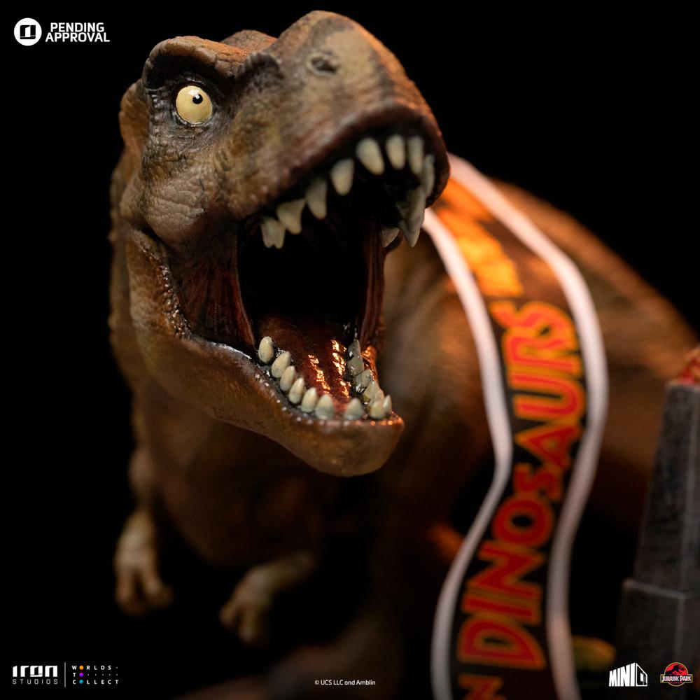JURASSIC PARK - T-Rex Illusion Deluxe - Statuette Minico 14.8cm - 4