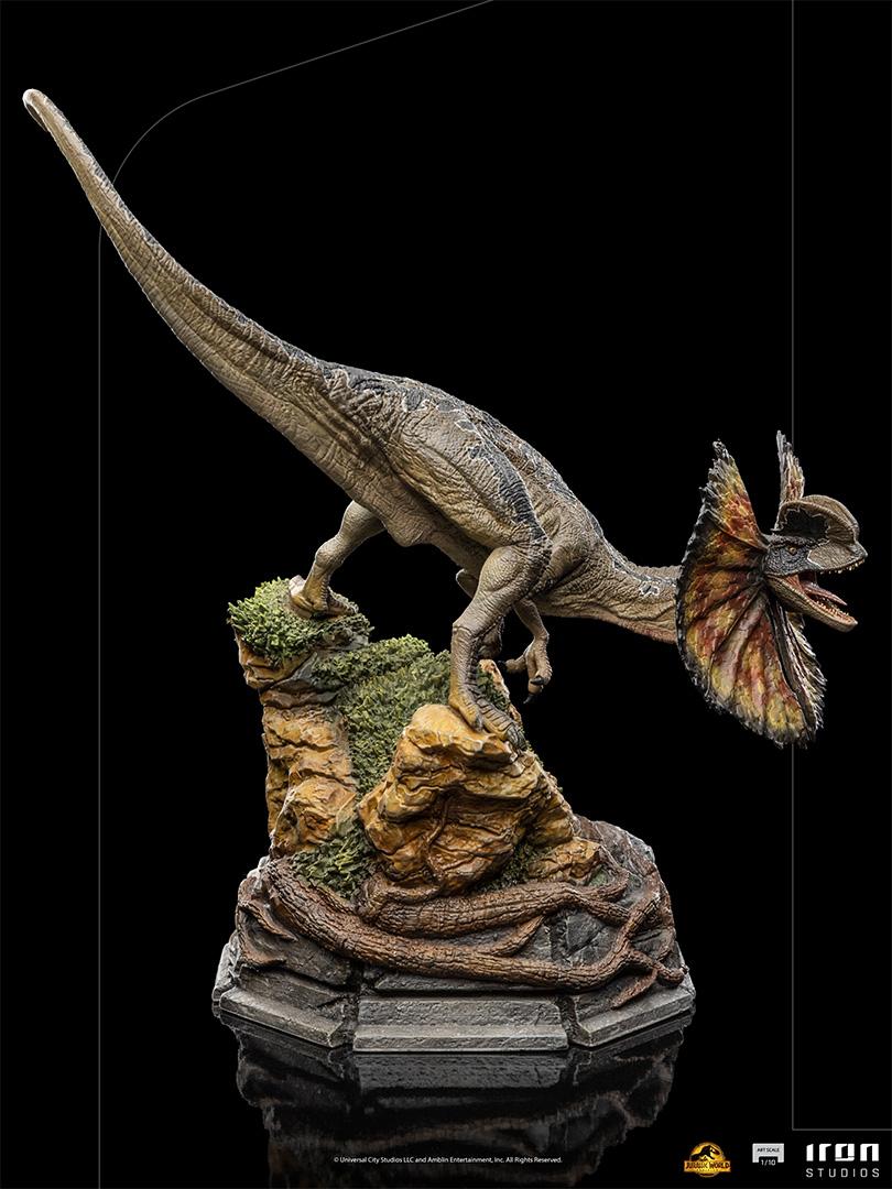 JURASSIC WORLD - Dilophosaurus - Statuette Art Scale 