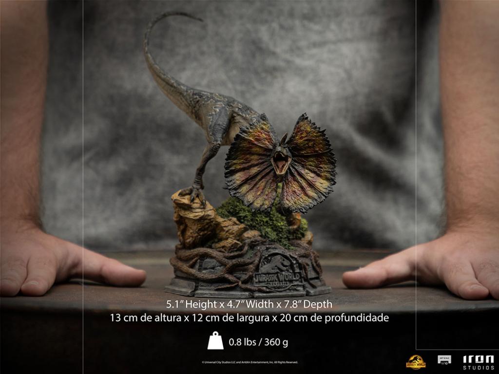 JURASSIC WORLD - Dilophosaurus - Statuette Art Scale 