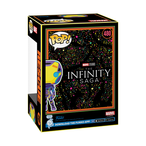 MARVEL - Booble Head POP N° 480 - Rescue Blacklight + T-shirt (S) - 3