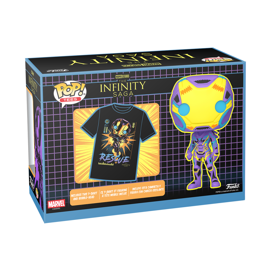 MARVEL - Booble Head POP N° 480 - Rescue Blacklight + T-shirt (S) - 5
