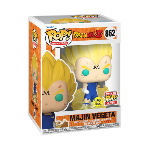 DRAGON BALL Z - Booble Head POP N°862 - Majin Vegeta (GW) +T-shirt (M) - 5