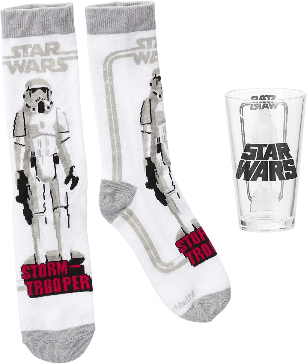 STAR WARS Glass and Socks Set 'Stormtrooper'