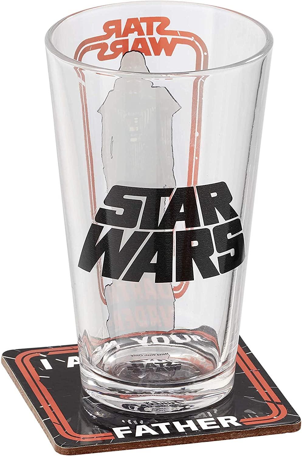 STAR WARS Glass and Coaster Set 'Darth Vader'