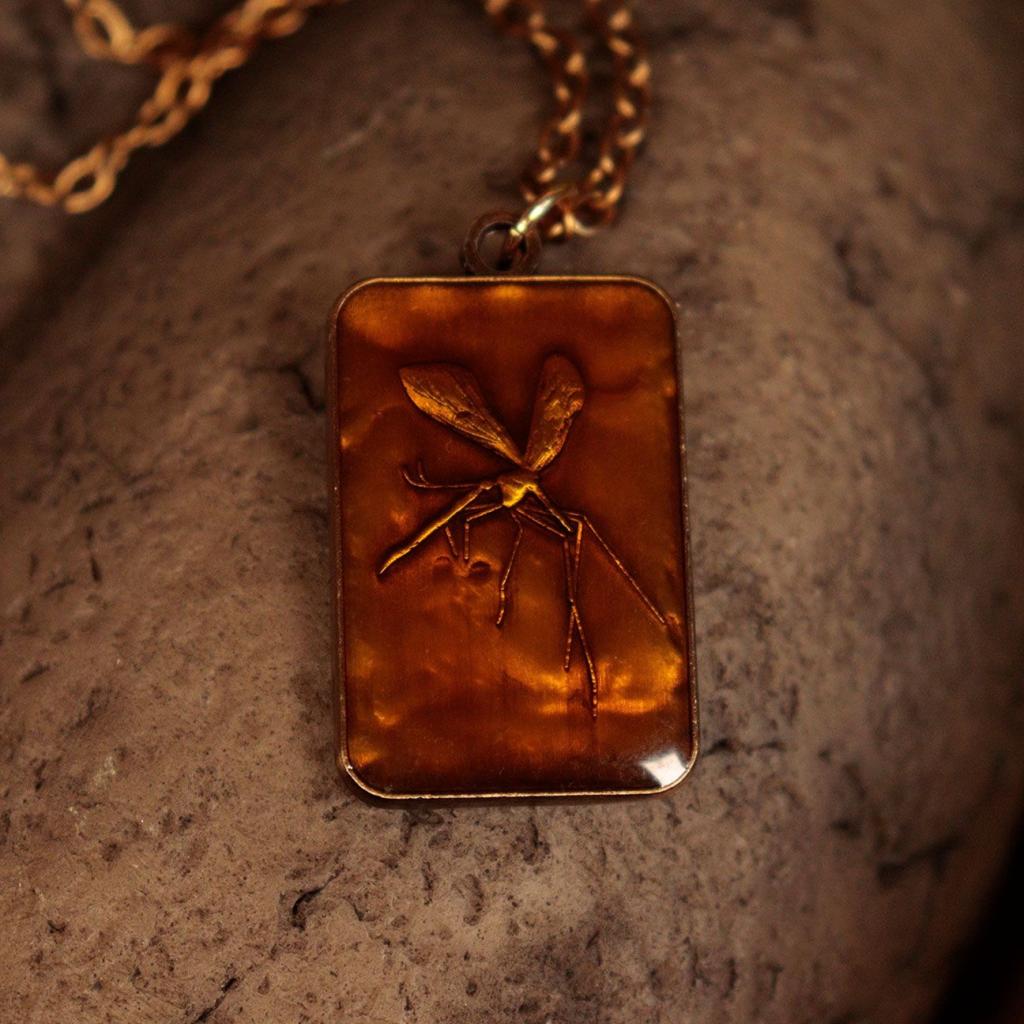 JURASSIC PARK - Collier Ambre Unisexe - Edition Limitée - 2