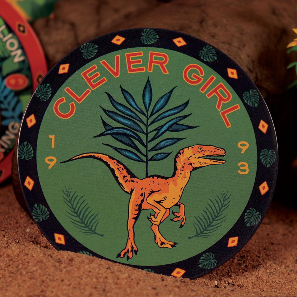 JURASSIC PARK - 4 Embossed Metal Coasters - 2
