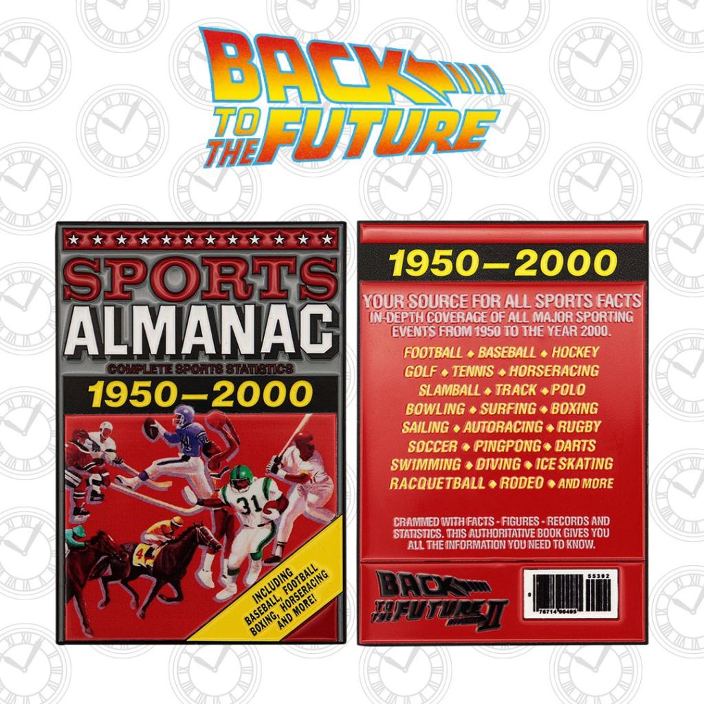 RETOUR VERS LE FUTUR Almanac Sport Lingot Edition Limitée Object