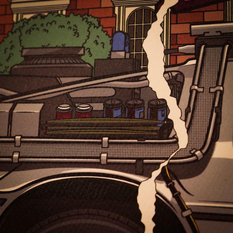 BACK TO THE FUTURE - Hill Valley - Art Print - Limited Edition - 5