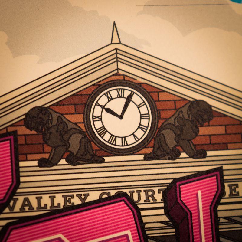 BACK TO THE FUTURE - Hill Valley - Art Print - Limited Edition - 6