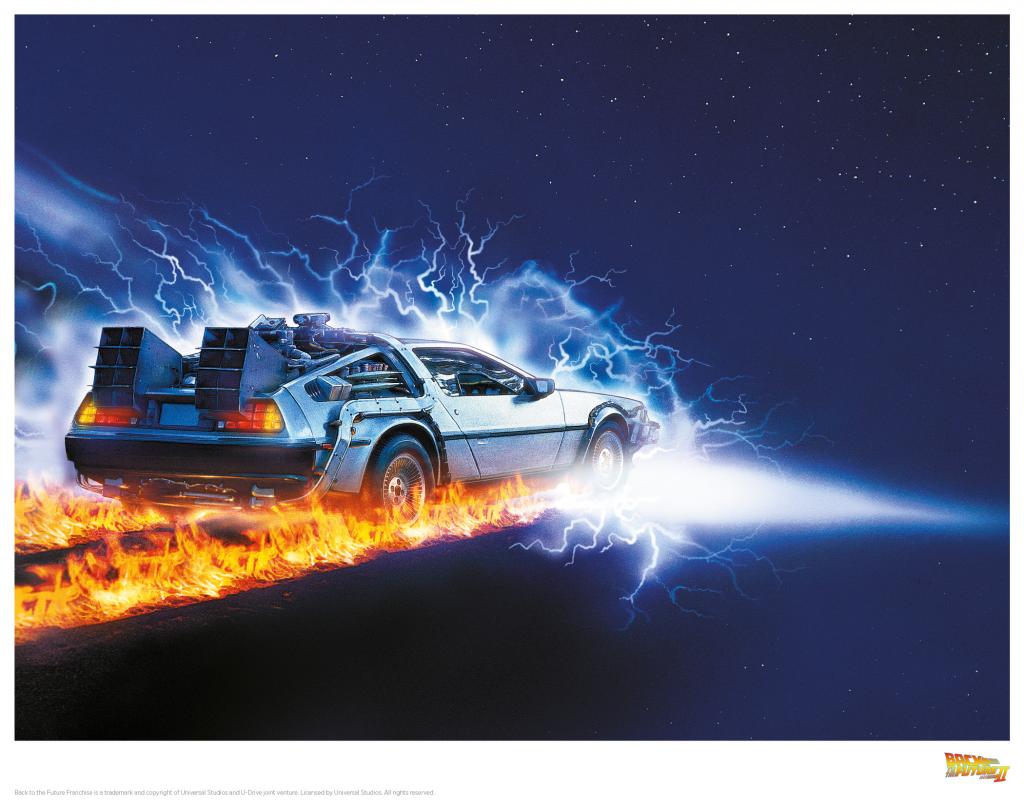 RETOUR VERS LE FUTUR - Speed of Light - Art Print Collector '36x28