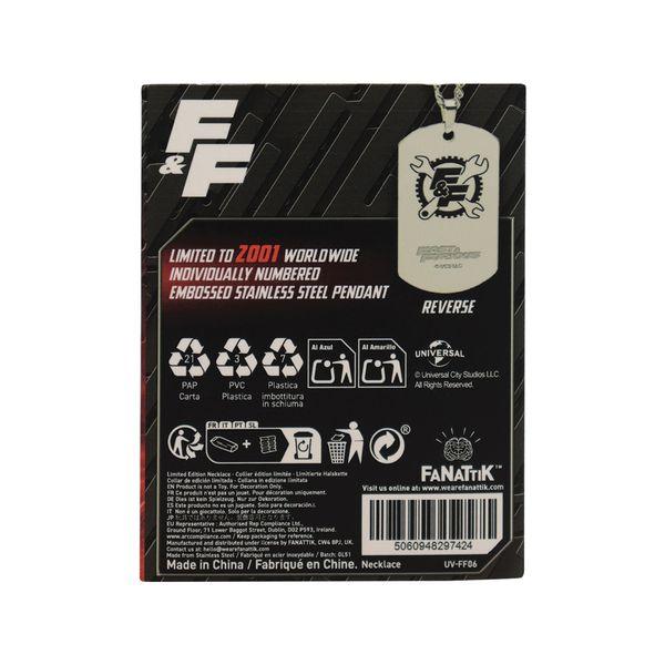 FAST & FURIOUS - Limited Edition Stainless Steel Dog Tag - 4