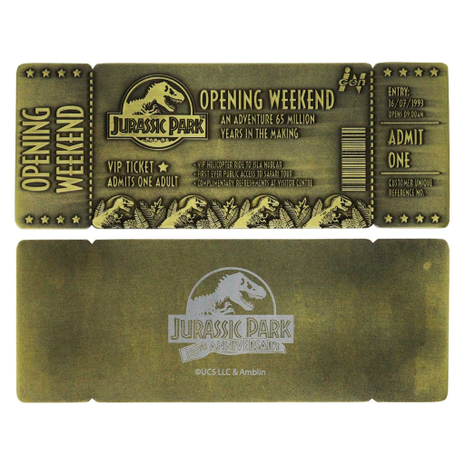 JURASSIC PARK - 30ème Anniversaire - Ticket Edition Limitée - 2