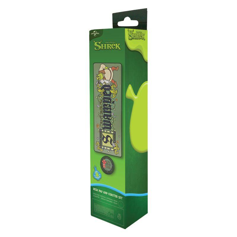 SHREK - XL Desktop Mat + 1 Coaster - 5